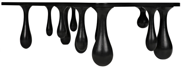 Drop Coffee Table, Hand Rubbed Black
