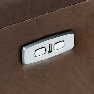 Thaya Leather Power Recliner with Adjustable Headrest