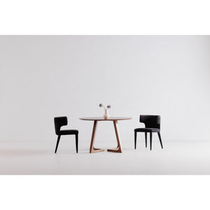 Moe's Godenza Round Dining Table in Walnut