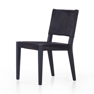 Villa Dining Chair In Dark Hair On Hide