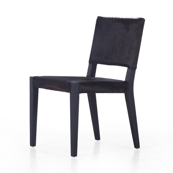 Villa Dining Chair In Dark Hair On Hide