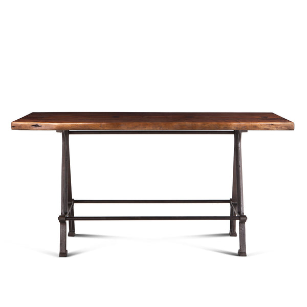 Gathering Table Walnut , Antique Zinc