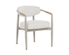 MARITA DINING ARMCHAIR - GREIGE - LOUIS CREAM