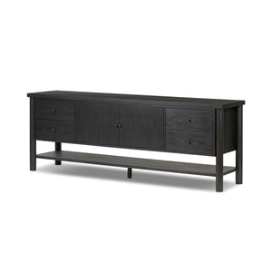 Roark Media Console - Ebony Oak Veneer