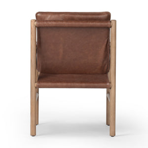 Kellis Dining Chair In Havana Brown And Amber Ash