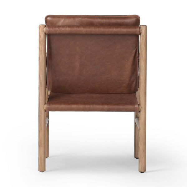 Kellis Dining Chair In Havana Brown And Amber Ash