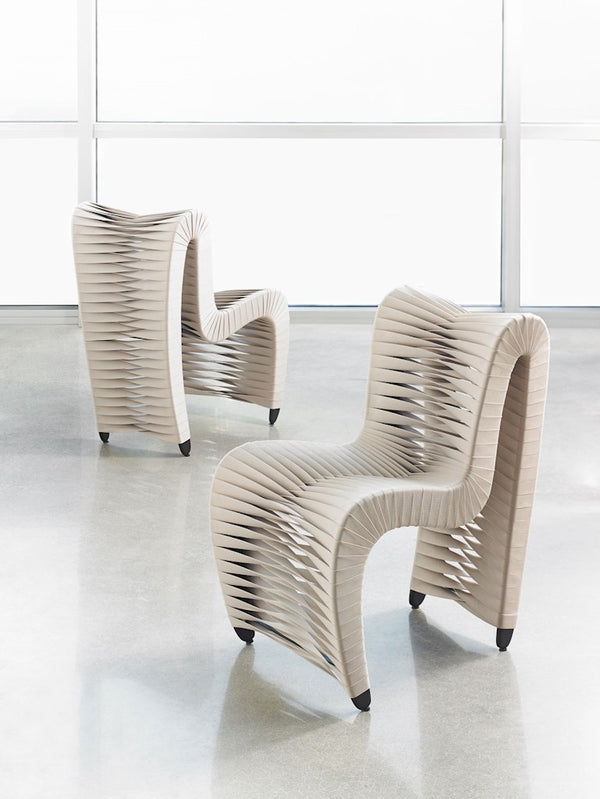Seat Belt Dining Chair,White