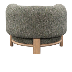 Pasadena Accent Chair in Green with Solid Wood Frame