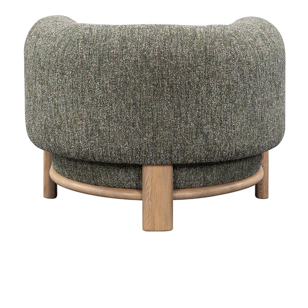 Pasadena Accent Chair in Green with Solid Wood Frame