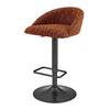 Jorrell KD Boucle Gaslift Swivel Bar Stool, Zenith Terracotta