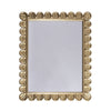 SCALLOPED EDGE FRAME MIRROR IN GOLD LEAF