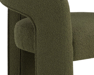ISIDORE DINING ARMCHAIR - COPENHAGEN OLIVE