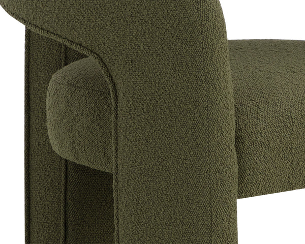 ISIDORE DINING ARMCHAIR - COPENHAGEN OLIVE