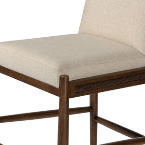 Costera Bar Stool In Antwerp Natural And Almond And Vintage Cross Woven Cane