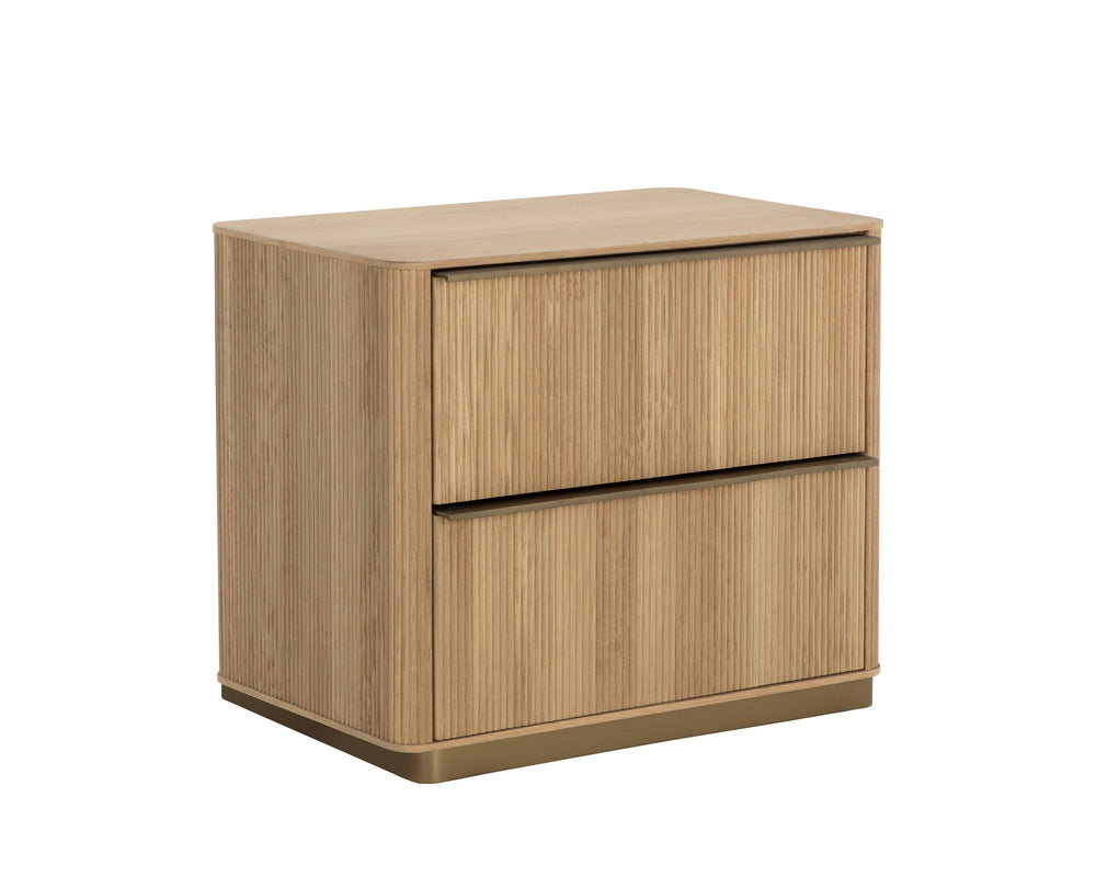 KALLA NIGHTSTAND - RUSTIC OAK