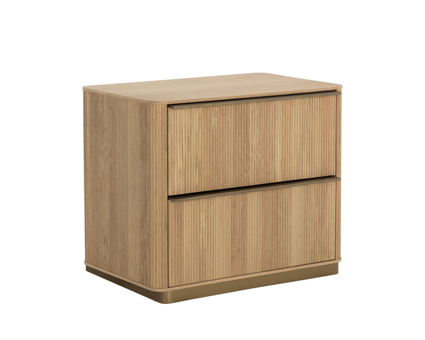 KALLA NIGHTSTAND - RUSTIC OAK