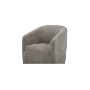 Sandy Rolling Dining Chair with Casters in Taupe