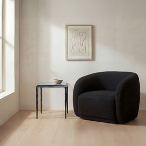 Moe's Mari Sculpted Glass Side Table