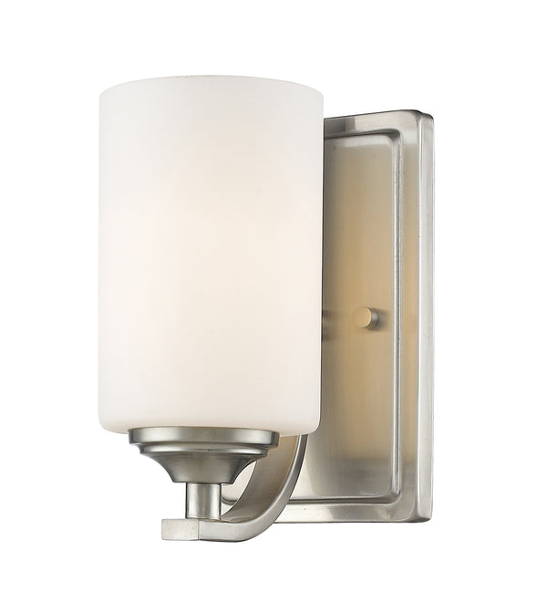 Bordeaux 1 Light Wall Sconce in Brushed Nickel Finish