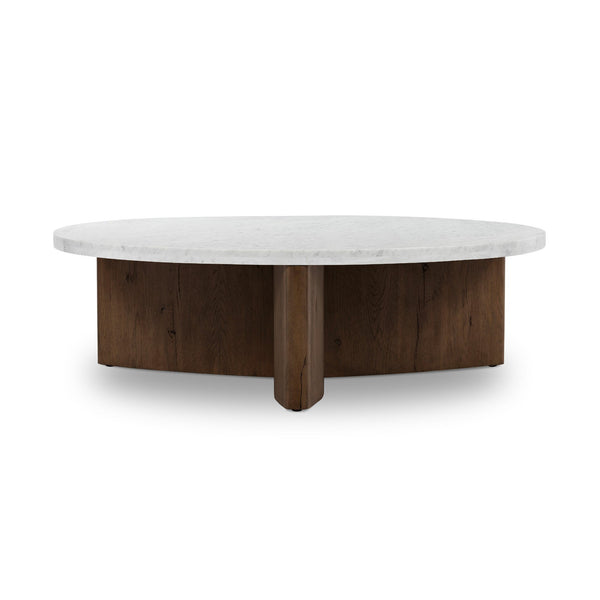 Toli Coffee Table - Italian White Marble
