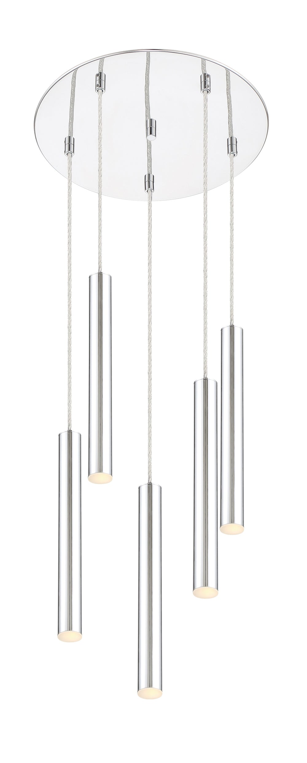 Forest 5 Light Island/Billiard in Chrome Finish