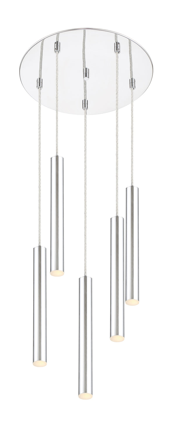 Forest 5 Light Island/Billiard in Chrome Finish