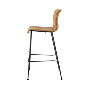 Jayden KD PU Low Back Counter Stool, Vintage Cedar