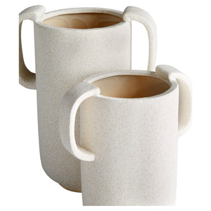 Dusty Miller Vase | White - Small