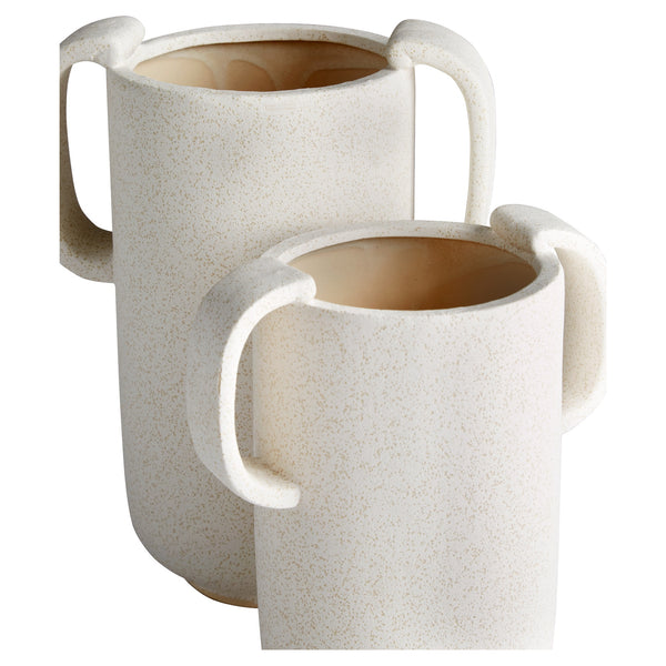 Dusty Miller Vase | White - Small