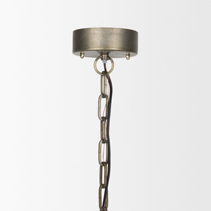 Dawson I 13x13.5 Silver Toned Metal Dome Pendant Light
