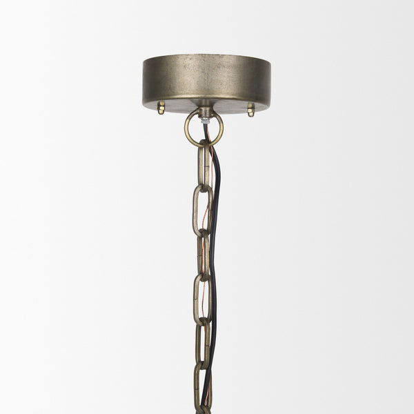 Dawson I 13x13.5 Silver Toned Metal Dome Pendant Light