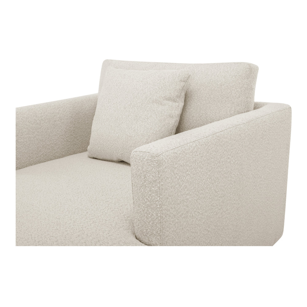 Moe's Bryn Collection Chaise in Oyster Beige