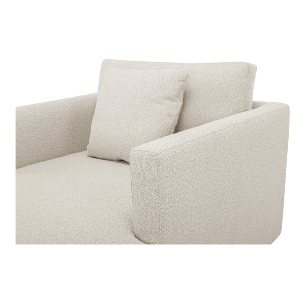 Moe's Bryn Collection Chaise in Oyster Beige