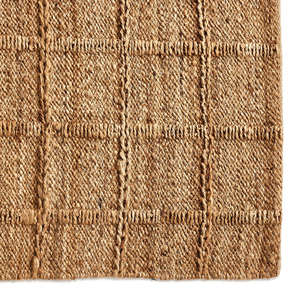 Grid Jute Rug - Natural Grid Jute
