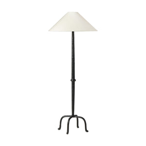 Neville Floor Lamp In Matte Black Cast Aluminum