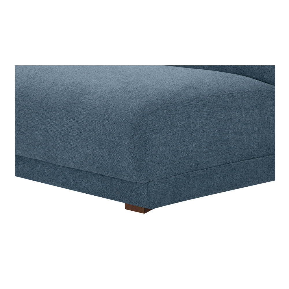 Moe's Fraser Wedge Slipper Chair Deep Blue
