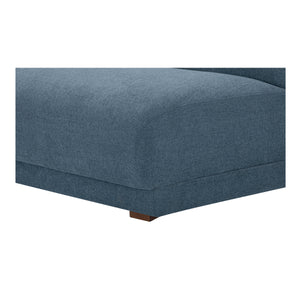 Moe's Fraser Wedge Slipper Chair Deep Blue