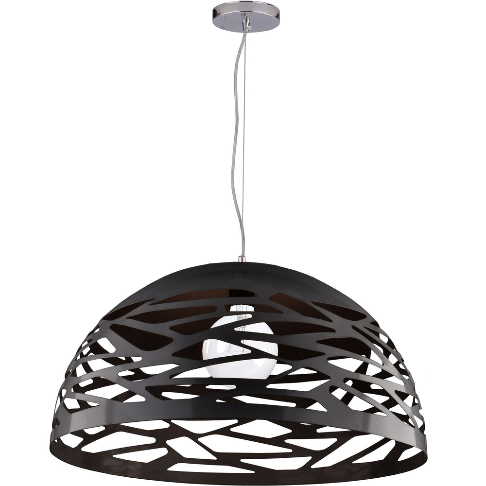 1Lt Pendant, Matte Black Finish