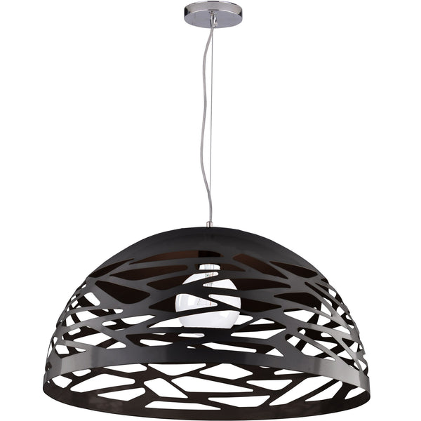 1Lt Pendant, Matte Black Finish