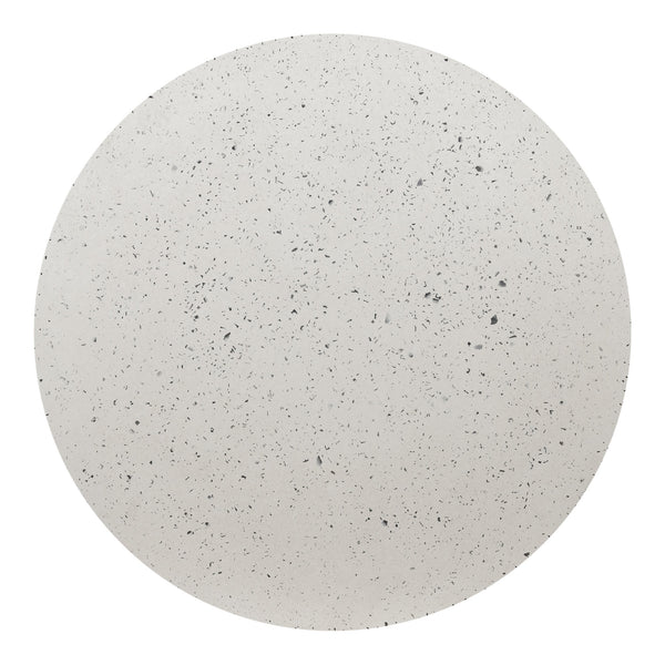 Moe's Tuli Outdoor Cafe Table in White Terrazzo