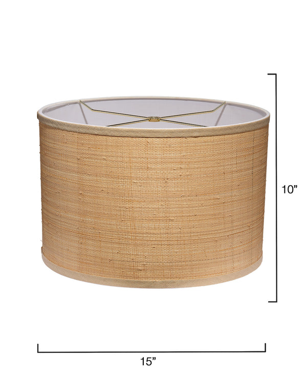 Drum Raffia Shade, Medium