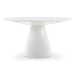 Otago 54" Round Dining Table in White