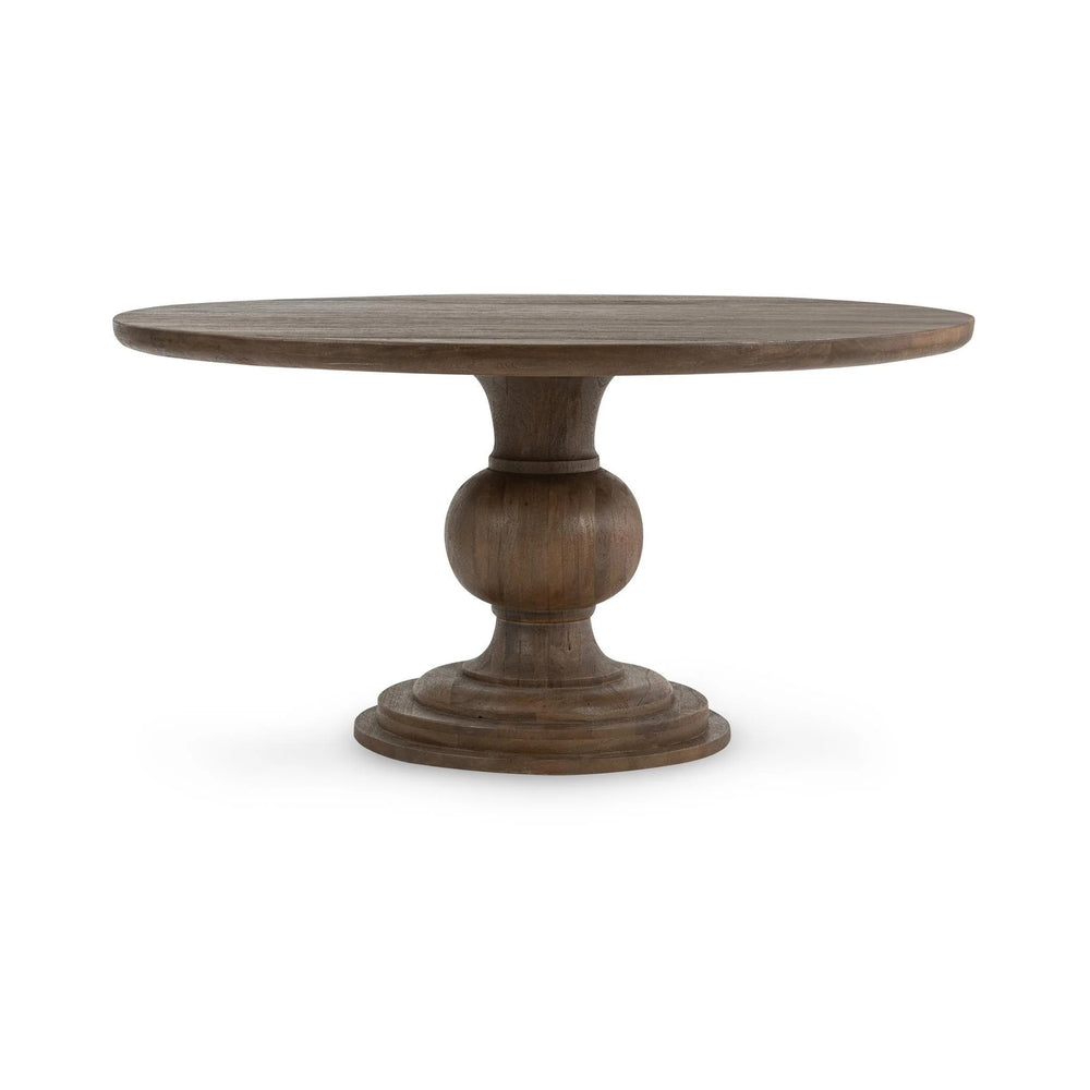Hera Solid Wood Dining Table - Pecan Brown 60"