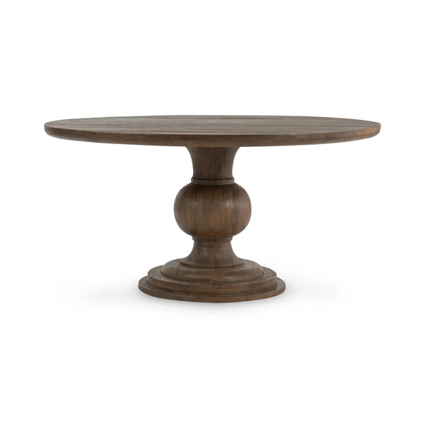 Hera Solid Wood Dining Table - Pecan Brown 60"