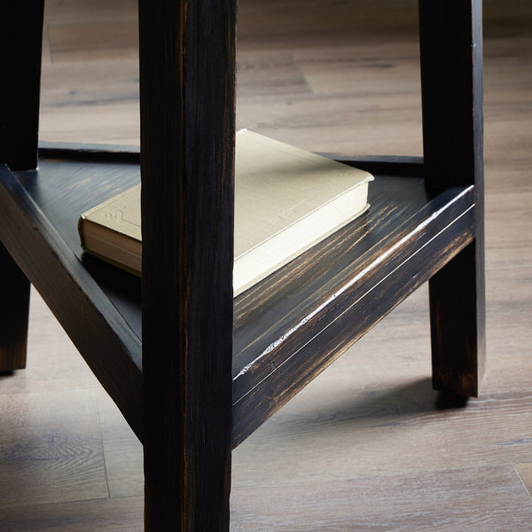 Kickapoo River Cricket Table in Distressed Black