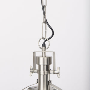 Leighton 15.0L x 15.0W x 20.0H Antique Nickel Pendant Light