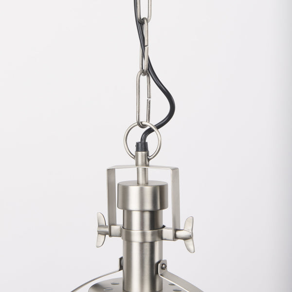 Leighton 15.0L x 15.0W x 20.0H Antique Nickel Pendant Light