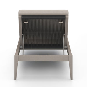 Sherwood Outdoor Chaise Lounge In Grey/Stone
