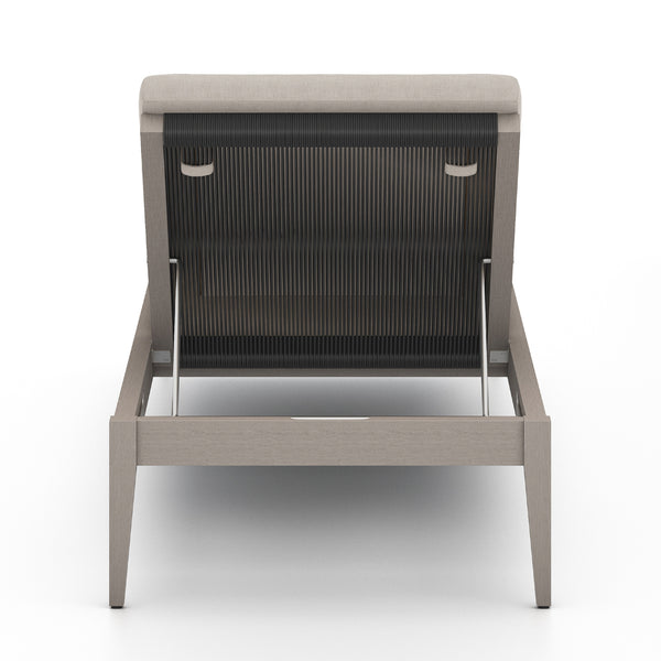 Sherwood Outdoor Chaise Lounge In Grey/Stone