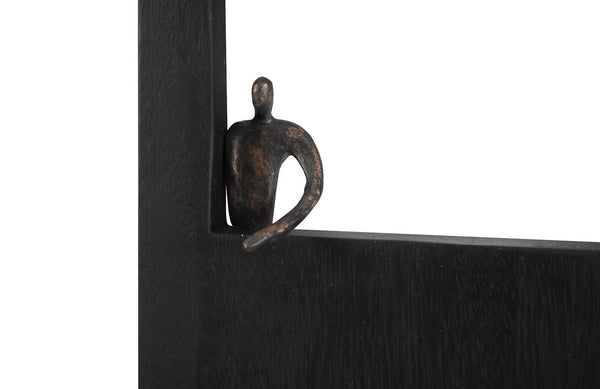 Atlas Wall Decor, Rectangle, Black